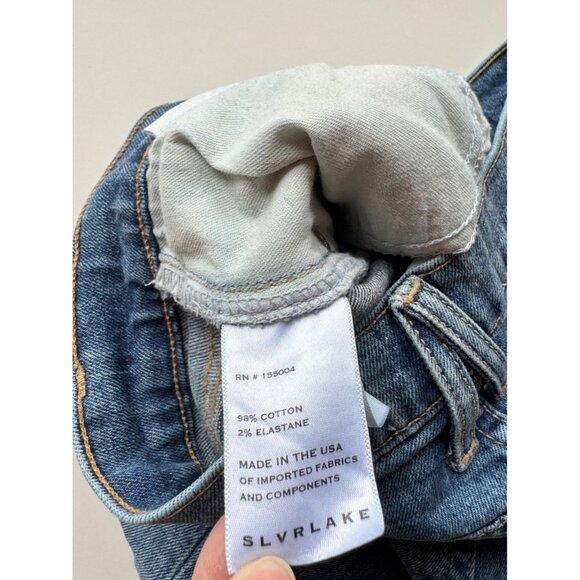 SLVRLAKE London Serial Believer High Rise Stretch Straight Leg Jeans, Size 26 - Picture 14 of 16